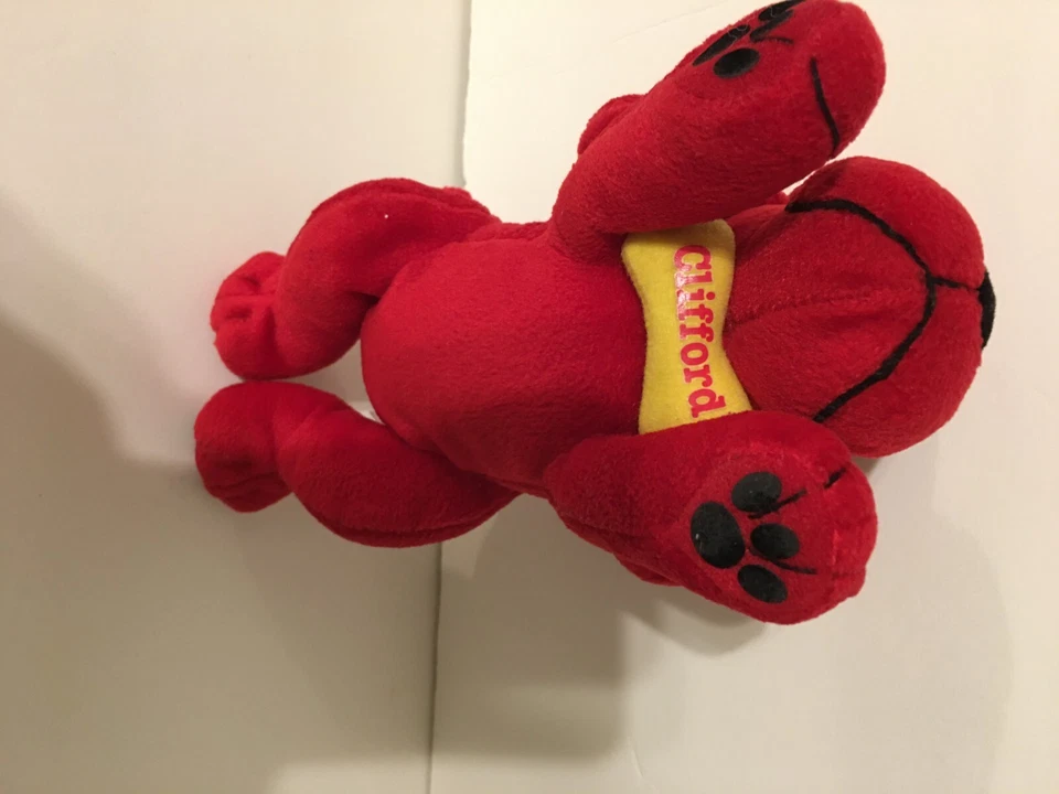Peluche Clifford The Big Red Dog 8 pulgadas escolástico vintage 1997 Foto 4 de 4