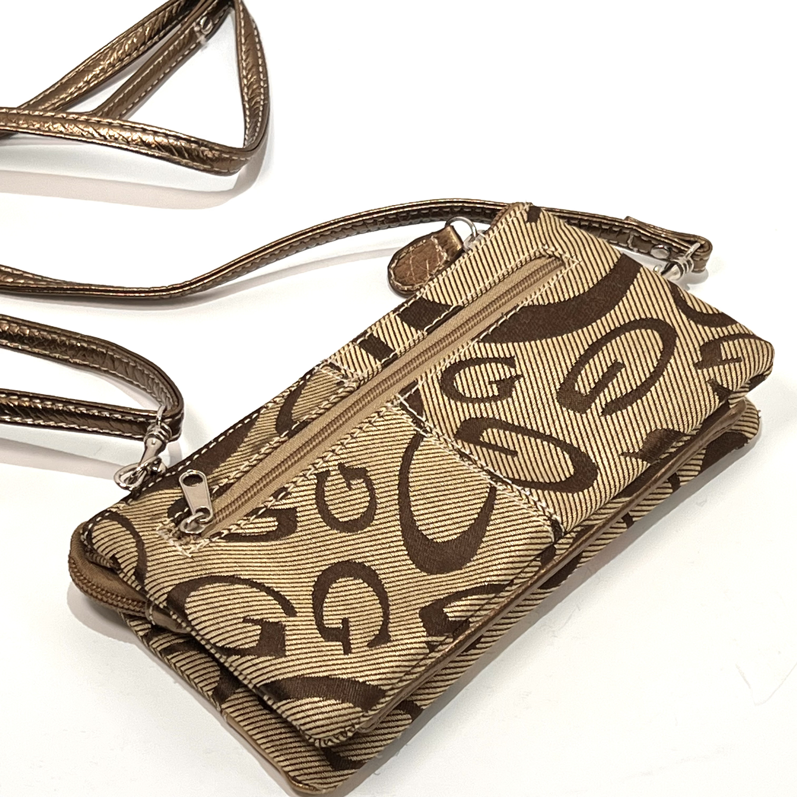 Guess Patchwork Signature Wallet with Shoulder St… - image 6