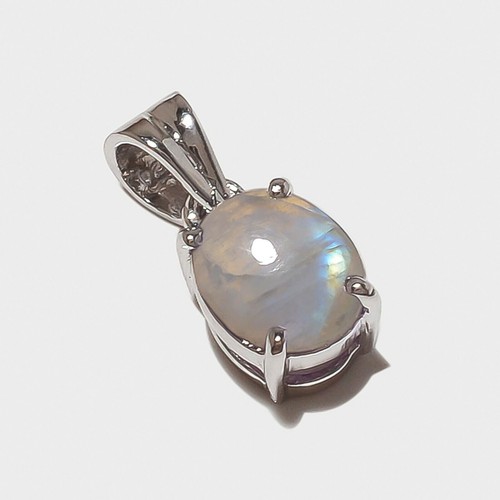 Nature bijou - pendentif pendentif pierre de lune en argent sterling 925 - bijoux de