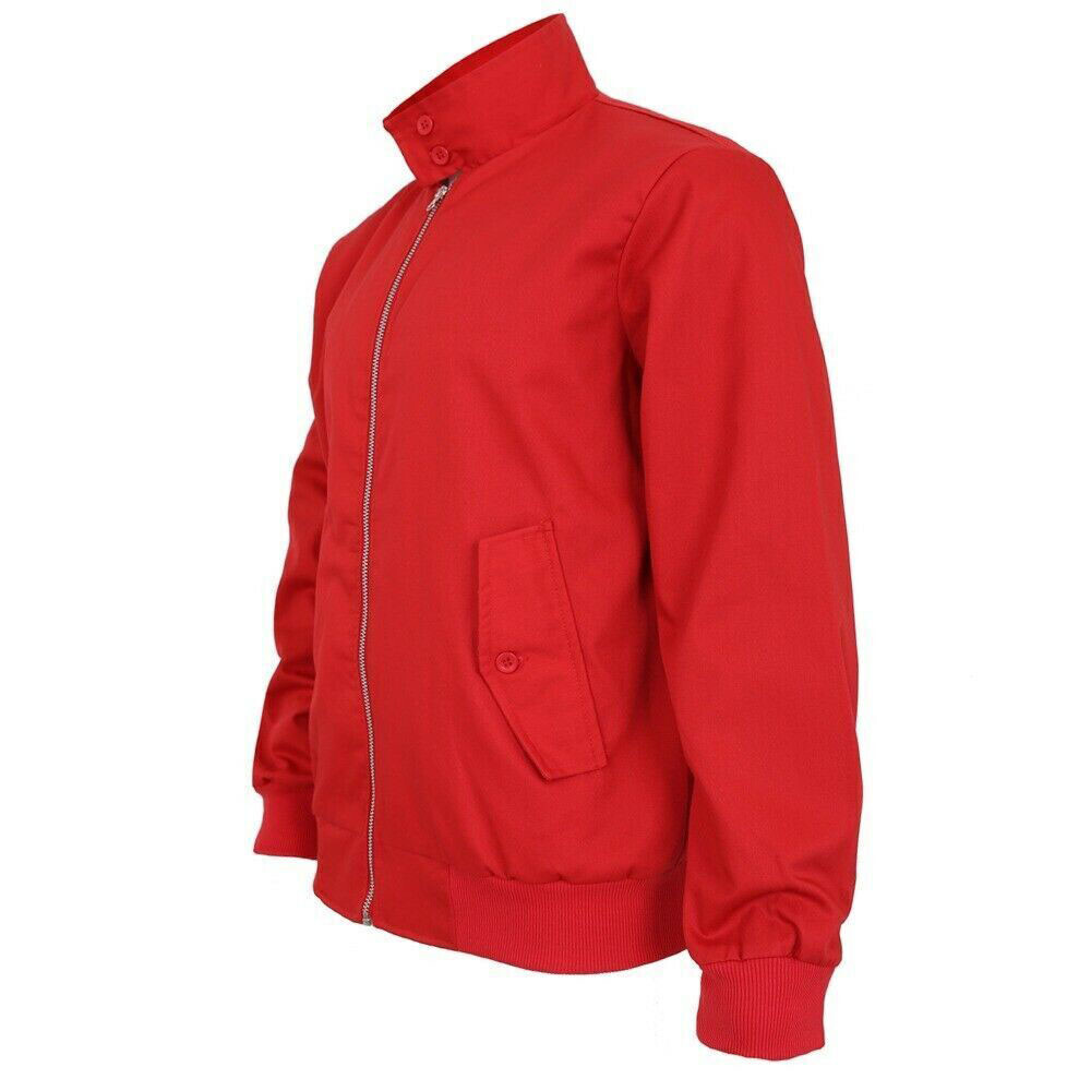 Veste Harrington Rétro Homme - Style Bomber Années 70, Coupe Classique, Nombreuses Couleurs - UK