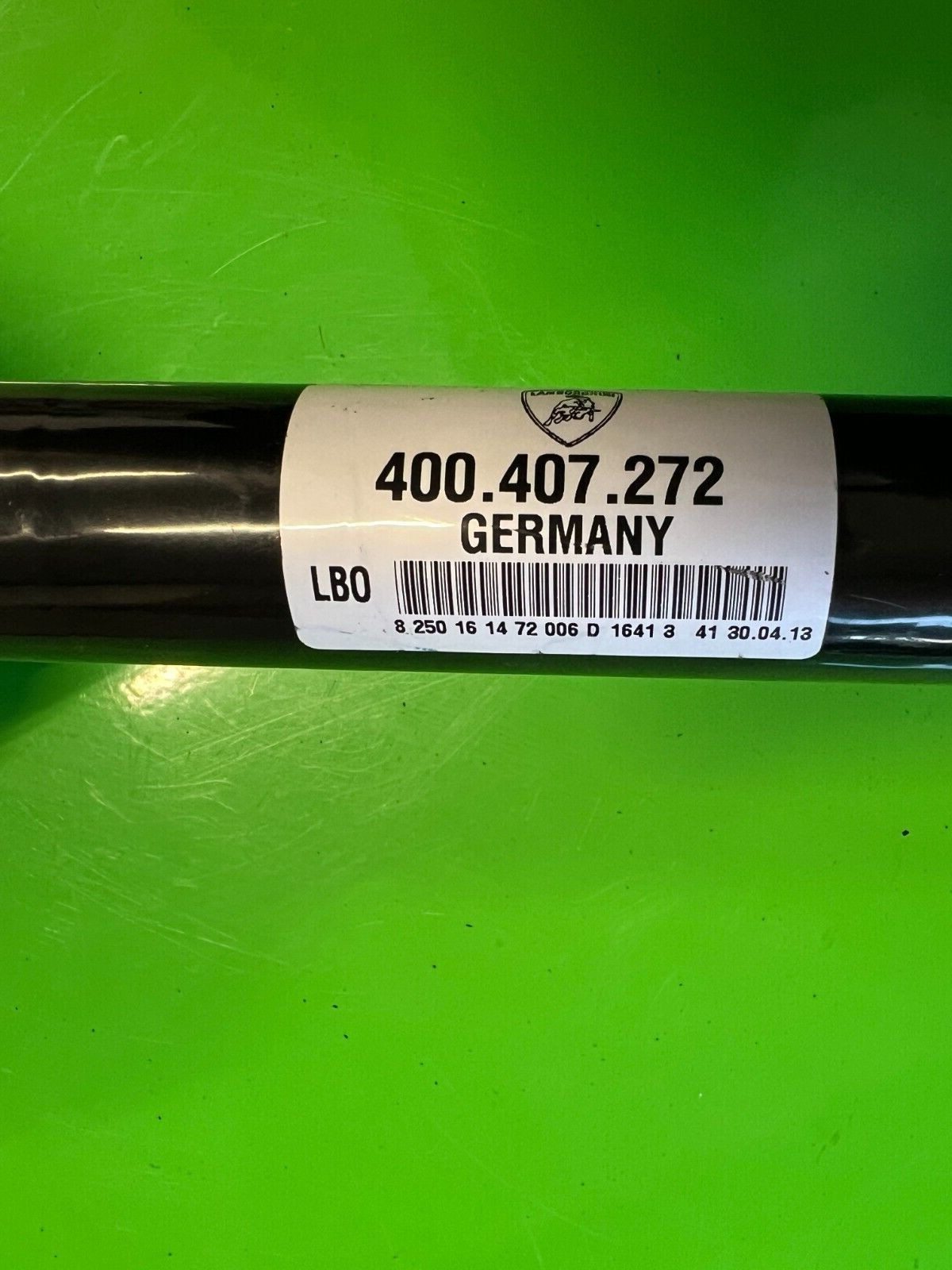 NEW Genuine Lamborghini Gallardo, LP560, RH, Front Axle Shaft, P/N 400407272