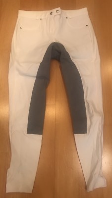 Reithose Cavallo Weiß/Grau 36 Neuwertig!