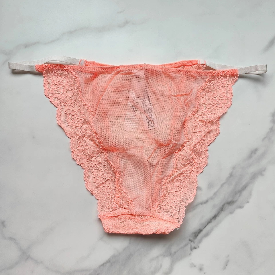 Braguita de bikini Victoria's Secret Dream Angels detalle de encaje y malla talla S/M Foto 3 de 4