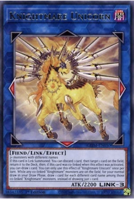 Yu-Gi-Oh! - Knightmare Unicorn - GEIM-EN050 - Rare - 1st Ed - NM/M - NEW