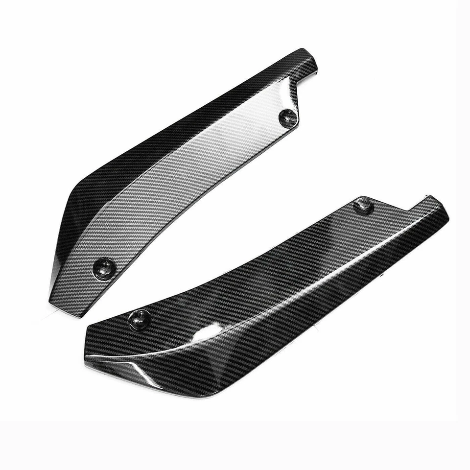 Carbon Fiber Rear Bumper Extensions Spats Apron  for Audi A3 S3 RS3 A4 S4 RS4 Foto 3 de 4
