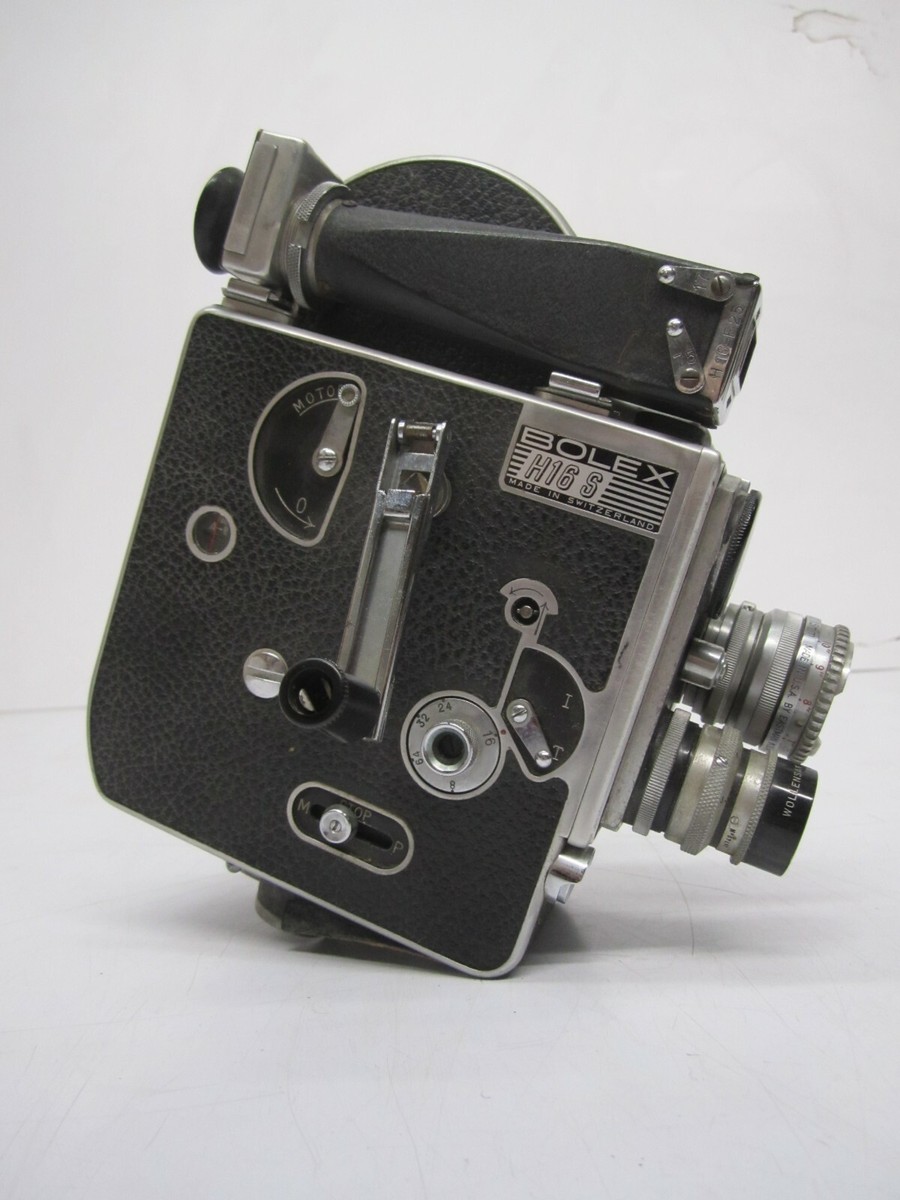 Vtg Bolex 16mm Film Movie Camera As Is +Kern Paillard 75mm Lens | eBay