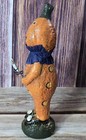 Figurine Jack O'Lantern Debra Schoch 2003 - Papier Mâché 9,5 Pouces - OOAK