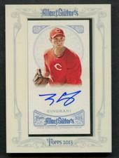 Tony Cingrani #AGA-TCG signed auto 2013 Topps Allen & Ginter Reds Card