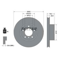 Textar 2X Bremsscheibe 92042400