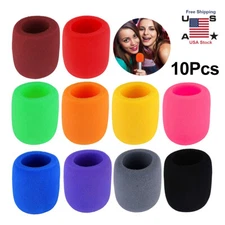 10 PCS 10 Color Thick Handheld Stage Microphone Windscreen Foam Cover Karaoke /