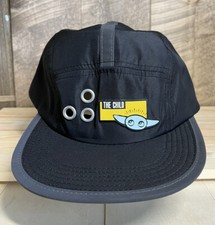 Star Wars The Mandalorian THE CHILD BABY YODA Black Adjustable Hat Size ADULT