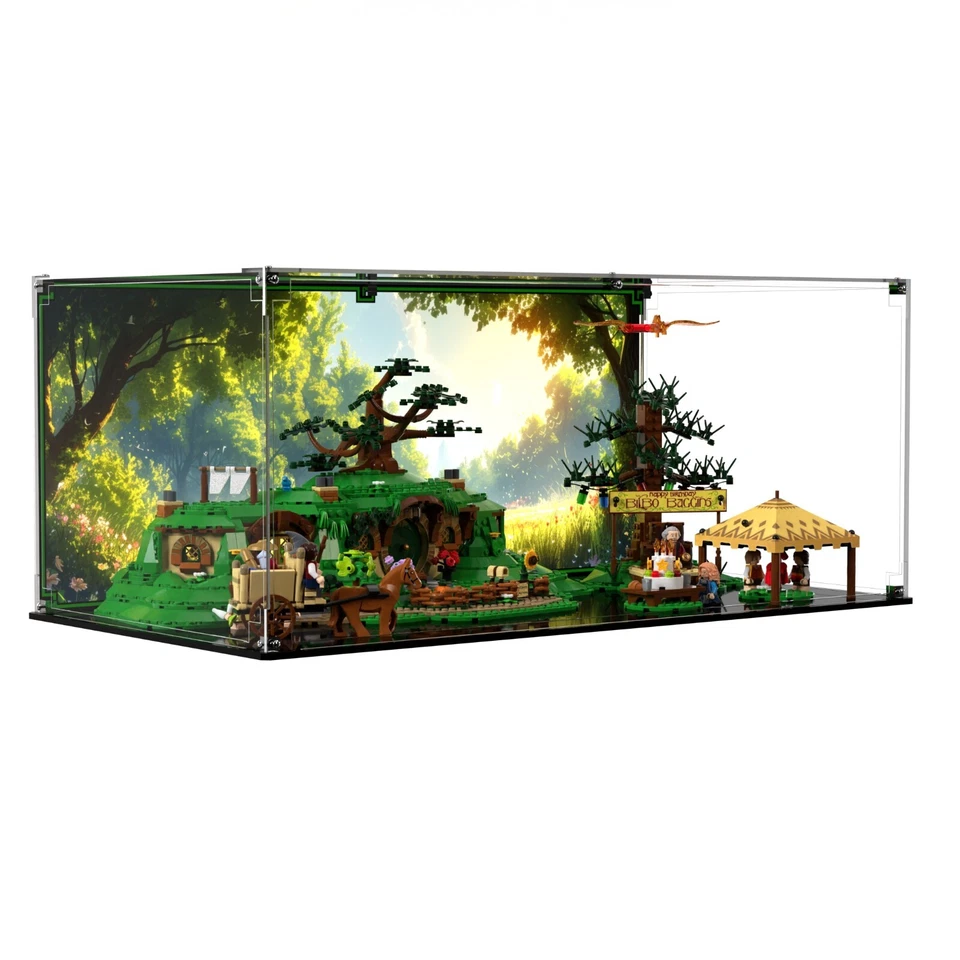 BRICK IN IT Vitrine für LEGO® Icons Der Herr der Ringe: Das Auenland 10354