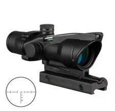 Viseur point rouge Red Dot ACOG 4x32 Fibre optique verte en forme de chevron