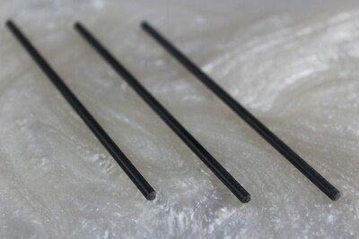 3 pcs. of Black G-10 1/8'' Rod - Knife Handle Pin Material