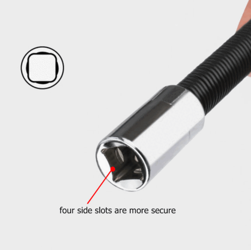 2pcs Flexible Extension Bars Long Socket 6" 8" Ratchet Flex 1/4" & 3/8" Drive - Picture 10 of 10
