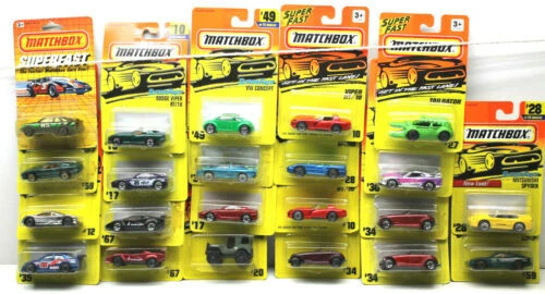 Vintage Metal Blanco Matchbox Superfast fabricación Diecast coches, camiones y camionetas