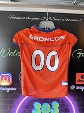 Authentic NFL Pet Dog Denver Broncos 00 Team Football Jersey XL Elway