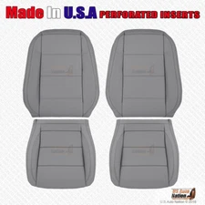 2006 2007 2008 2009 2010 VW Jetta Driver Passenger Perforated Leather Cover Gray