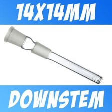 Pyrex Glass on Glass Downstem 14 x 14 for 14mm Female Tubes - 2.5 - 6" Cut Diffy