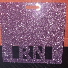 Nurse RN Badge Buddy  Nursing Accessory Glitter Bling