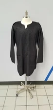 African clothing for men-Dashiki M-7X long sleeve Black