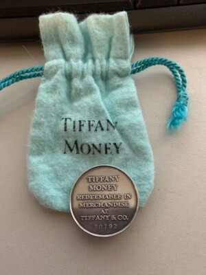 Vintage Tiffany & Co. $25 Silver 925 Token Coin Tiffany Money