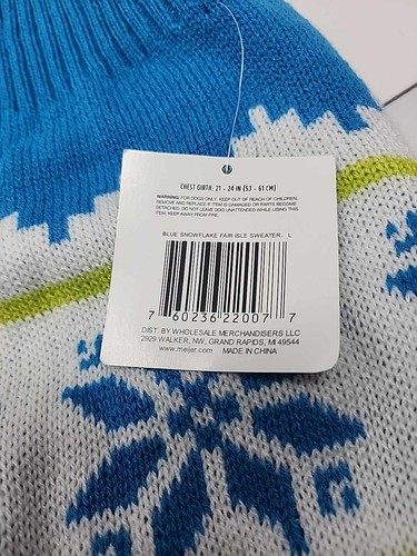Suéter para perros Lake & Trail ~ Meijer cálido invierno ropa para mascotas Fair Isle Hedgehog - Imagen 29 de 29
