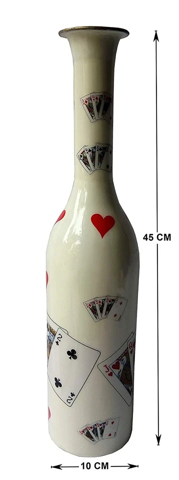 Neu Hand Gefertigt Metallisch Kostüm Emaille Party Flasche Muster Blumenvase - Bild 2 von 4