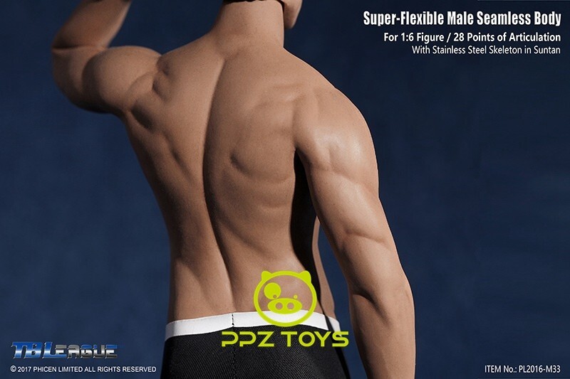 SUPER FLEXIBLE FIGURE 【PL2016-M33】 Amazon.com: Phicen 1/6 Scale Super Flexible Male Muscular