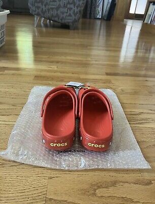 DISNEY PIXAR LIGHTNING McQueen Light Up Crocs Adult Size 11M