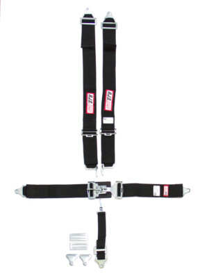 RJS SAFETY #1127801 5-Pt Harness System BK Ind Bolt In Mt 2in Sub