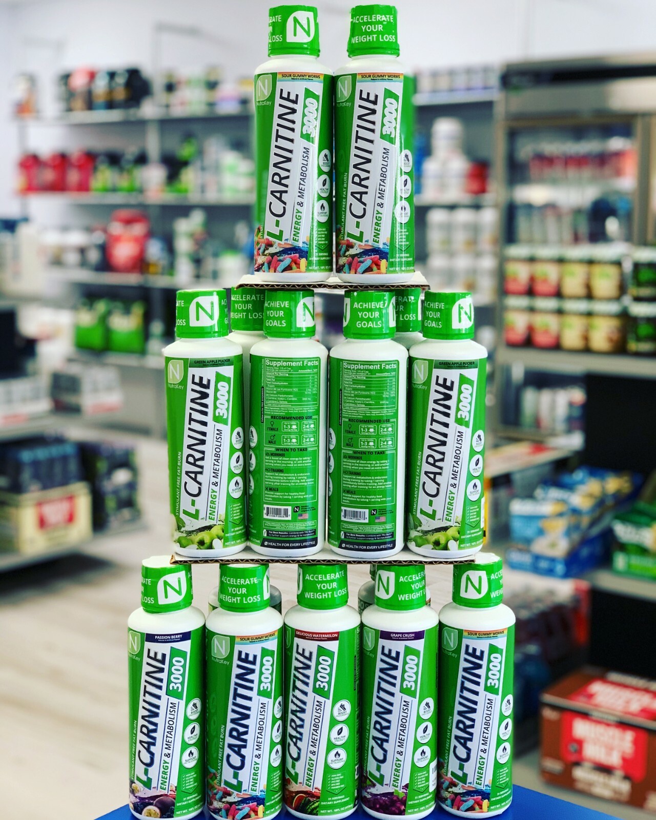 Nutrakey LCARNITINE Liquid 3000 mg Fat Burner Energy / Metabolism