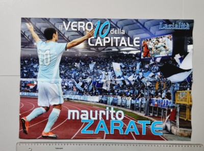 Poster Mauro Zarate Lazio Lazialita Neu Original Unbenutzt Befestigt
