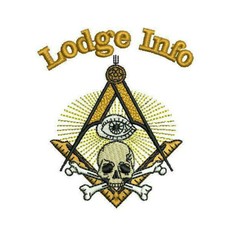Widow Sons Freemason Masonic Compass Square Scull Custom Embroidered Shirt