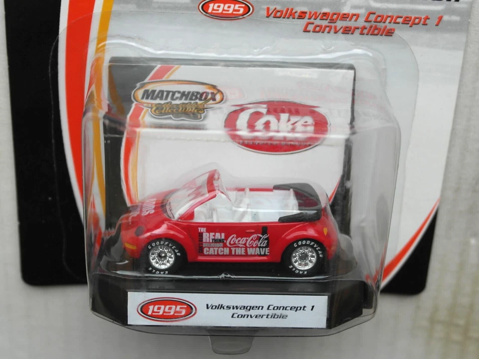 Matchbox Collectibles VW Volkswagen Concept 1 Cabrio rot Coca-Cola Coke Neu/OVP - Bild 2 von 4