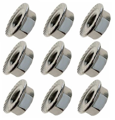 M10 x 1,25 gezahnte Flanschmuttern-Packungen - Multi-Angebot.  A2 Edelstahl Muttern