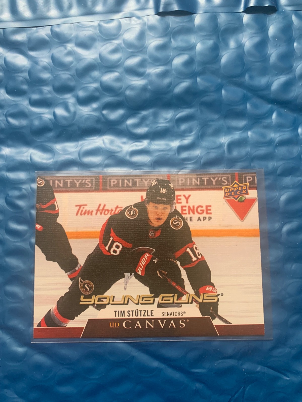 2020-21 Tim Stutzle Upper Deck Young Guns CANVAS Rookie RC C211