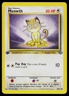 Pokemon Card - Meowth Jungle 56/64 Common 1st Edition