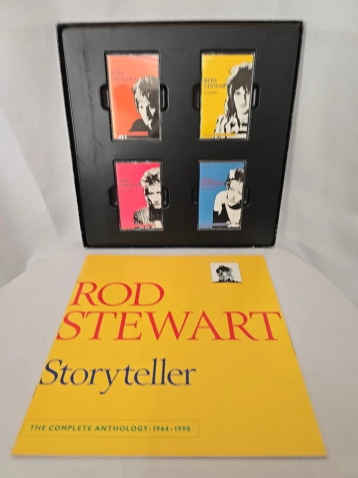Rod Stewart Storyteller The Complete Anthology : 4 Cassette Box Set + Book Foto 3 de 3