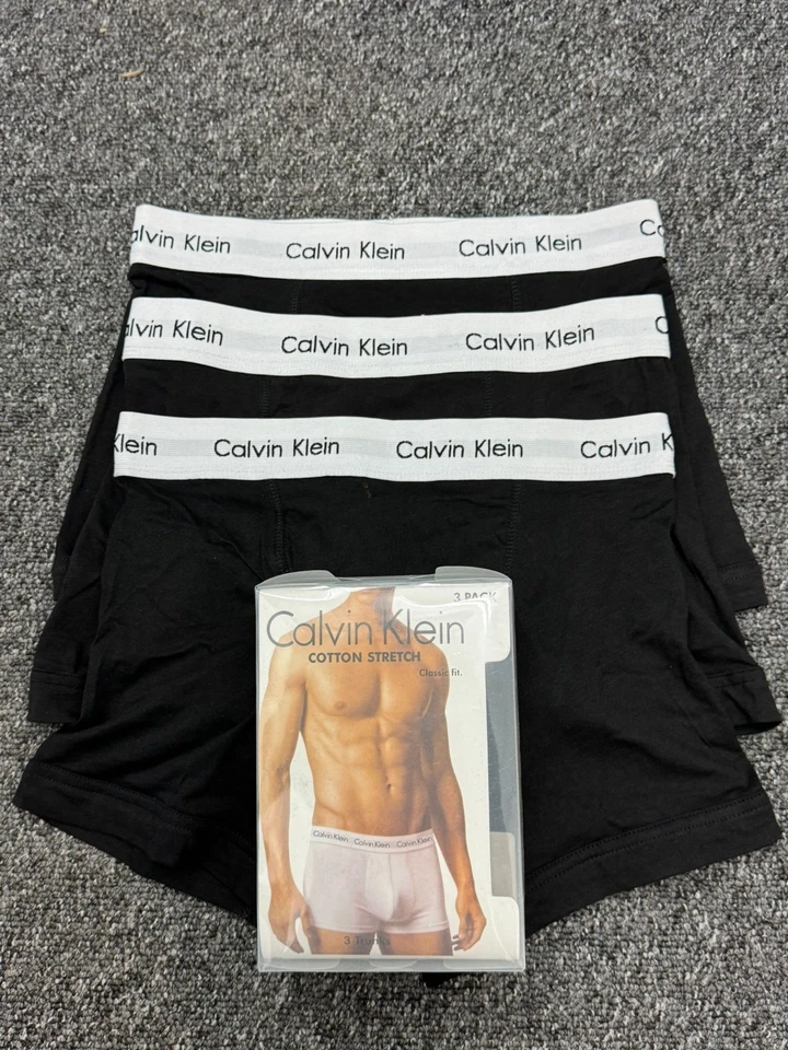 CK Calvin Klein Men’s Cotton Stretch Boxers – Pack of 3