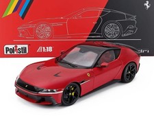 Polistil 2024 Ferrari 12Cilindri Rosso Corsa High Fidelity WITH DISPLAY 1:18