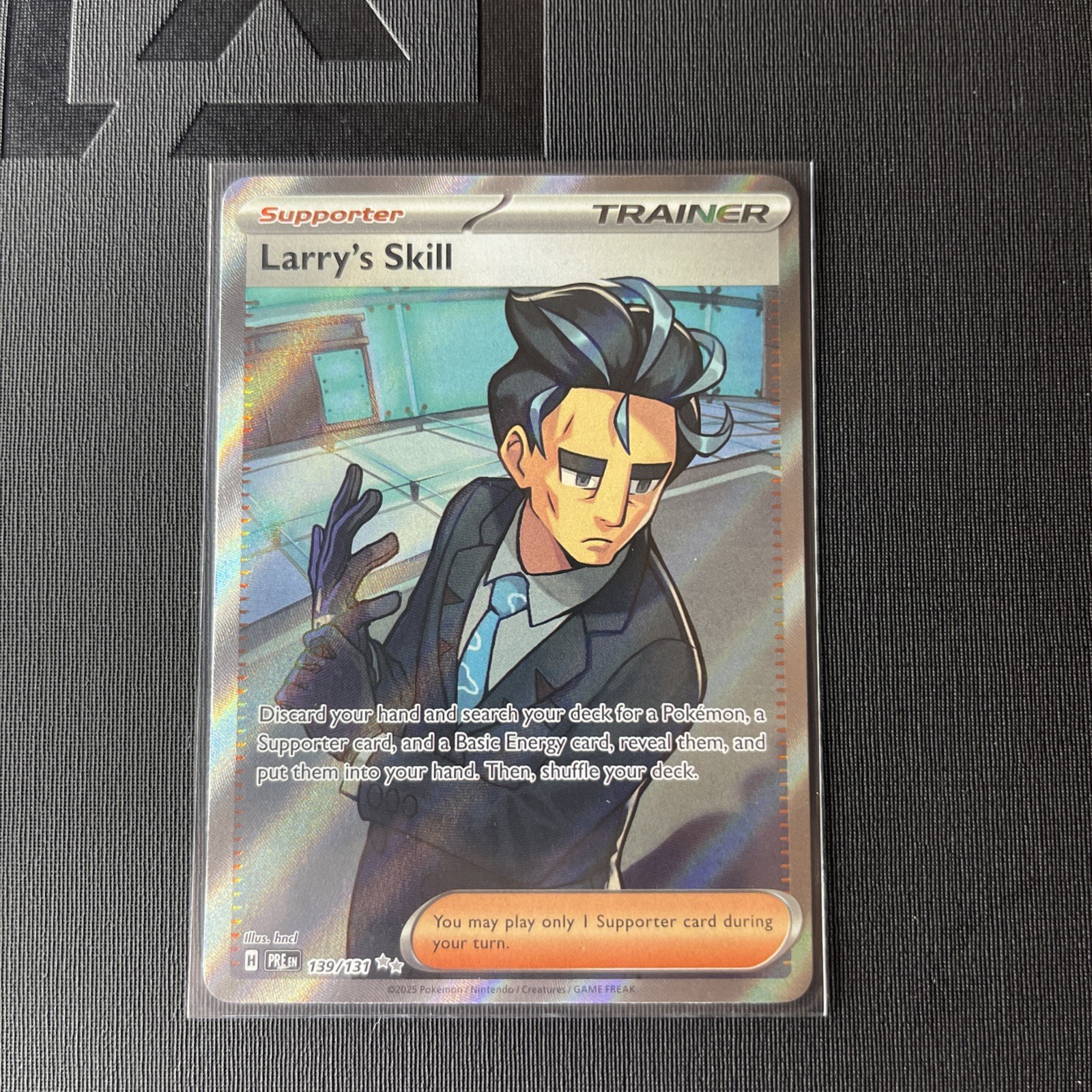 Pokemon TCG Larry's Skill 139/131 Full Art Prismatic Evolutions NM #1