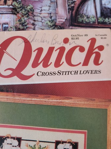 8 Vintage CROSS QUICK Magazines lot Counted Stitch Patterns 1989-90 - Picture 8 of 10