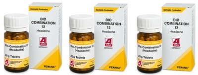 ADEL Bio-Combination 12 Headache 3×20g Tablets Natural Relief for Head Pain