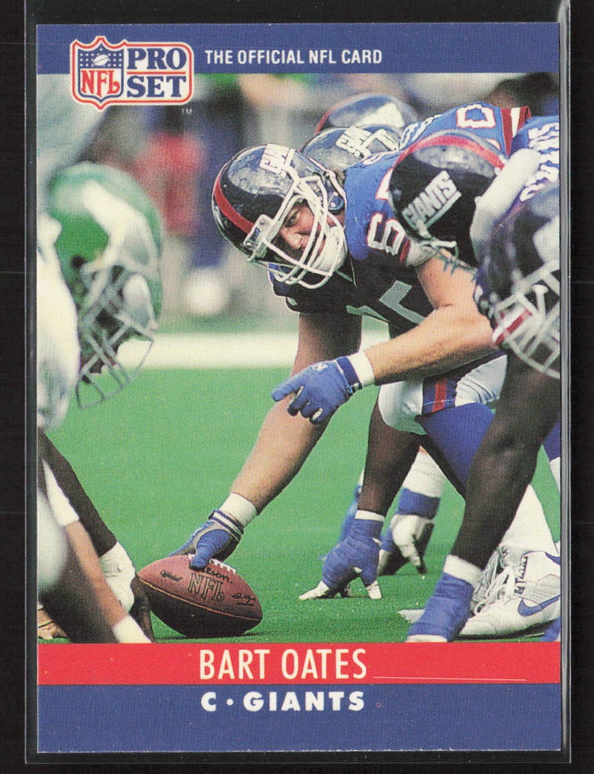 Bart Oates 1990 Pro Set FACT Cincinnati #229 New York Giants