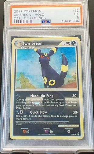 Umbreon 22/95 Holo Rare - Pokémon Call of Legends PSA 5 EX