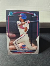 Emaarion Boyd 1st Prospect 2023 Bowman #BCP-128 Chrome Phillies