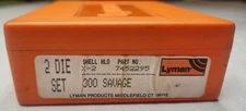 LYMAN RELOADING RIFLE DIE SET 300 SAVAGE 7452295 X-2