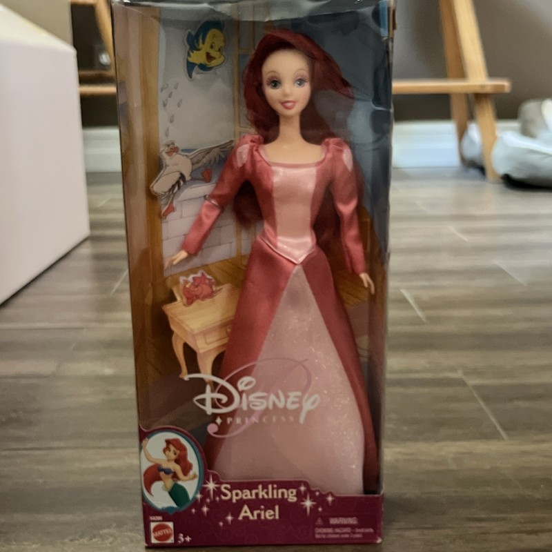 Mattel Disney Princess Ariel Sparkling Dress Fashion Doll 54206