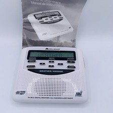 Midland WR-120 All Hazard Digital Weather Radio Public Alert NOAA White Tested